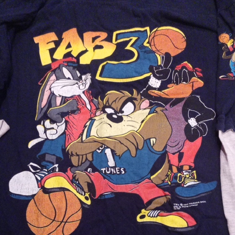 Warner Bros. Looney Tunes Fab 3 Long Sleeve Shirt - Black and Yellow